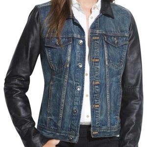 Madewell x Veda denim & leather jacket